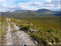 NH0638 : Stalkers' track and the glen below Lurg Mhòr by Richard Law