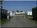 Entrance to Trusthorpe Hall Caravan Park