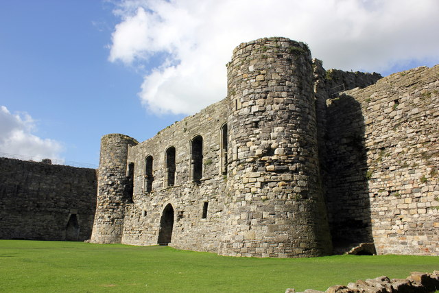 The unfinished North Gatehouse at Beaumaris Castle