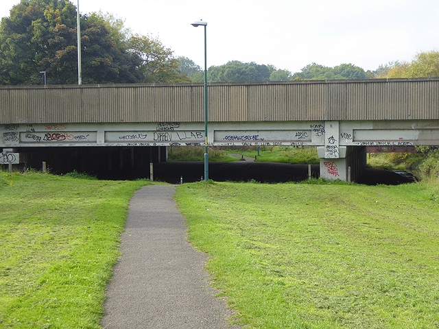 The River Don Path and the A19.