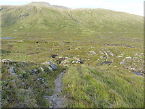 NH0537 : Stalkers' track, Ben Dronaig's eastern end by Richard Law