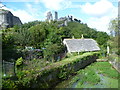 SY9682 : A view of Corfe Castle from Corfe by Marathon