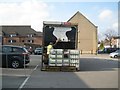 Delivering milk to a Sainsbury