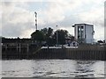 SE8311 : Entrance to Keadby Lock, west bank of the River Trent by Christine Johnstone