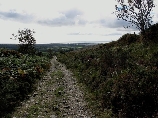 The Finlieve Track descending towards... © Eric Jones :: Geograph Ireland