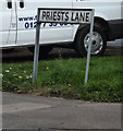 Priests Lane sign