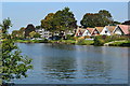 Houses beside the Thames at Staines