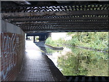 SP0990 : Underneath Salford Bridge by Mat Fascione