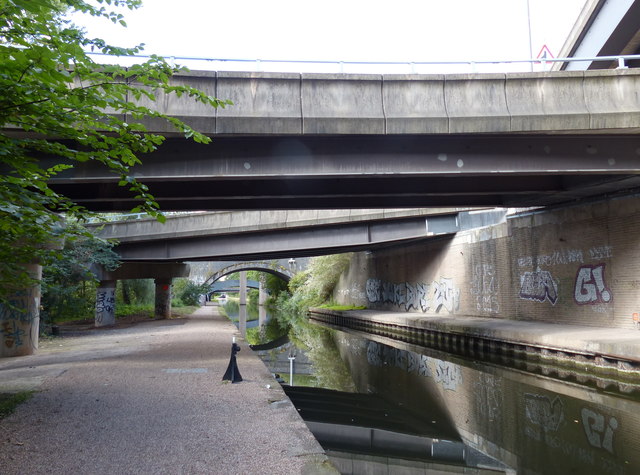 Bridges across the Tame Valley Canal