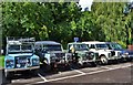 A Line Of Land Rovers In Redbrook