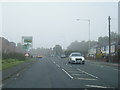 A6 Salford Road nears Four Lane Ends junction