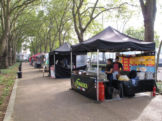 Street food market, Inner Temple garden © David Hawgood :: Geograph ...