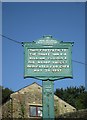 History  on  a  footpath  sign  securing  an  ancient  route