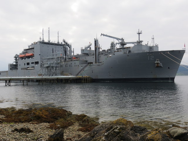 US Navy supply ship William McLean... © John Ferguson cc-by-sa/2.0 ...