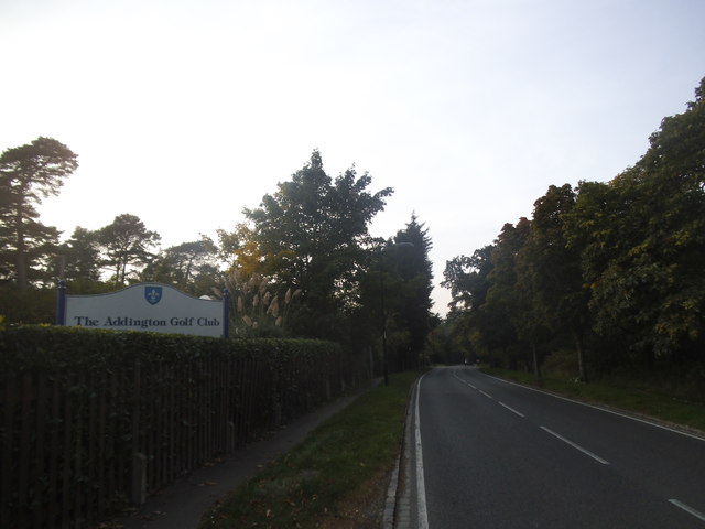 Shirley Church Road by Addington Golf Club
