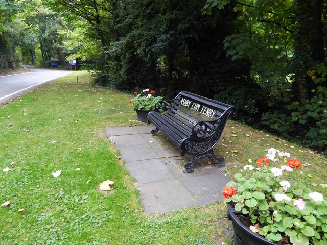 Fine bench at Ashby cum Fenby