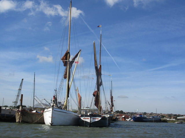 Thames Sailing Barges, Hoo Marina © David Anstiss :: Geograph Britain 