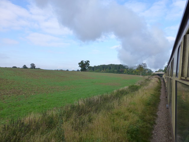 Lineside view near the A46 overbridge