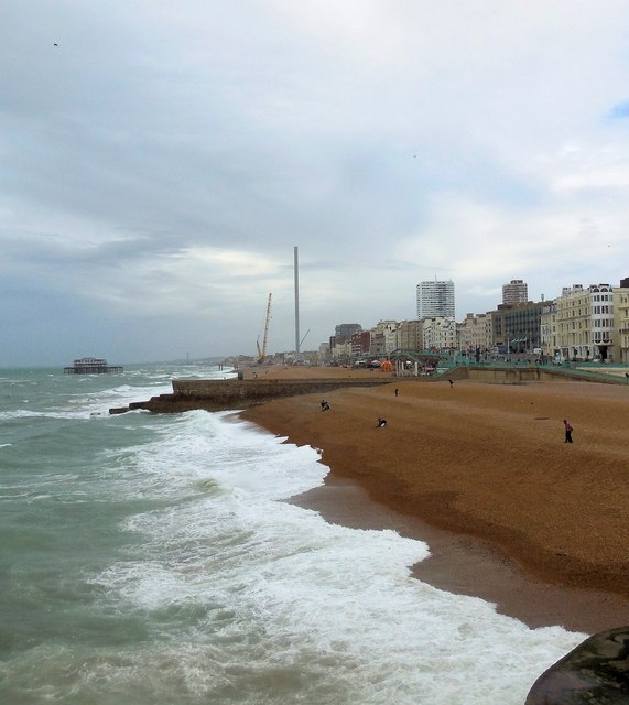 View west from Brighton Pier
