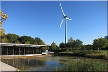 SU7069 : Pond & Turbine, Green Park by Des Blenkinsopp