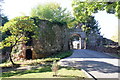 SJ1258 : Walls and Gate at Ruthin Castle by Jeff Buck