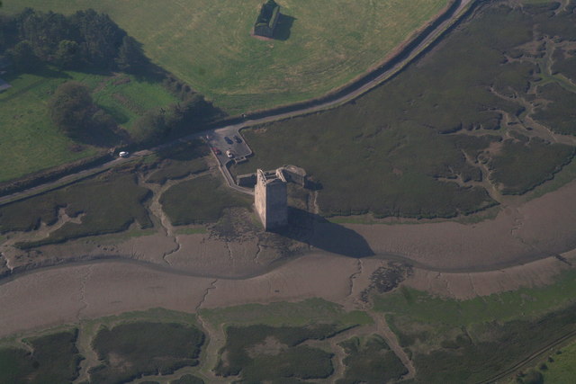 Carrigafoyle Castle: aerial 2015