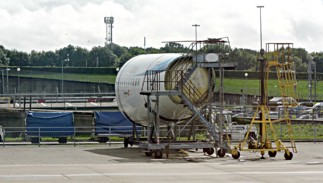 Aircraft mock-up at Stansted Airport