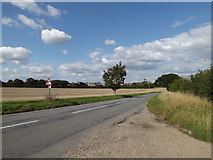 TM1762 : Ipswich Road, Debenham by Geographer