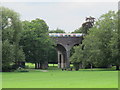 TQ2992 : Piccadilly Line underground train on the viaduct in Arnos Park by Mike Quinn