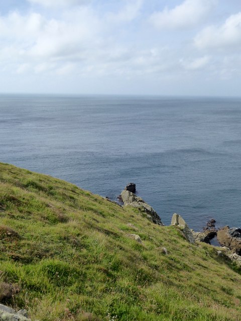 The edge of Higher Predannack Cliff (2)
