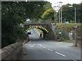 Low railway bridge crossing St Ninian