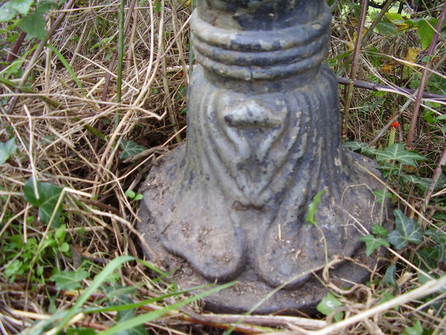 Detail at base of milepost