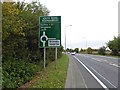 Louth road roundabout sign A16