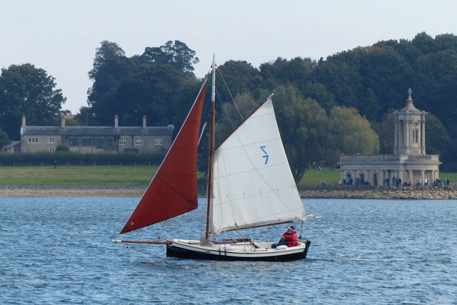 Sailing boat on Rutland Water