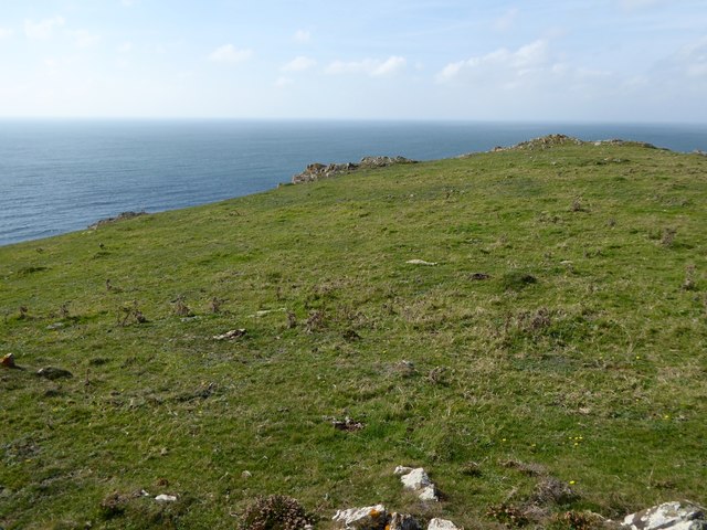 Grass and rocks on Vellan Head