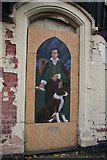SK5349 : Baker Street, Hucknall: street art portraying Hucknall's history by Chris