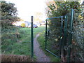 Perimeter fence gate, Rogiet