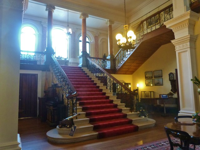 The grand staircase at Arlington Court © Derek Voller :: Geograph ...