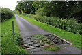 Cattle grid on Gabb Lane