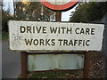 Pre-worboys sign on Rye Road, Rye Meads