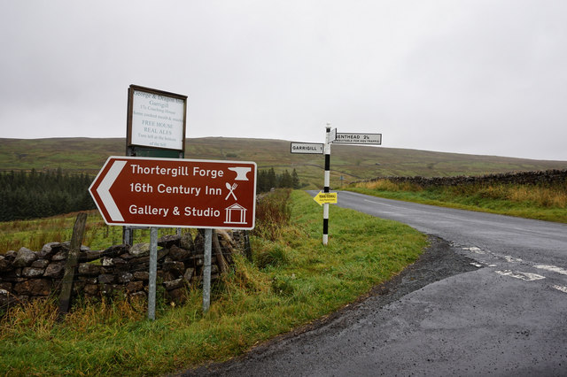 Crossroads on the B6277 near Garrigill
