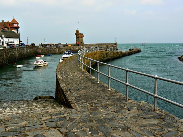 Harbour and the West Lyn River, Lynmouth © Brian Robert Marshall cc-by ...