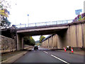 Overbridge over A470 near council offices