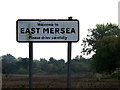TM0314 : East Mersea Village Name sign by Geographer