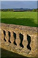 Balustrade of Ladies Bridge in late afternoon sunlight