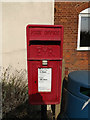TM0414 : East Mersea Post Office Postbox by Geographer