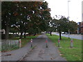 Cycle path beside Barnwell Road (A1134) 