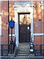 Former police station, Green Lanes, N21 - entrance with blue lamp