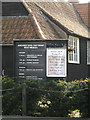 TM0213 : West Mersea Assembly Hall sign by Geographer