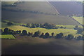 Old enclosure marks in fields on the eastern edge of Hallington:aerial 2015